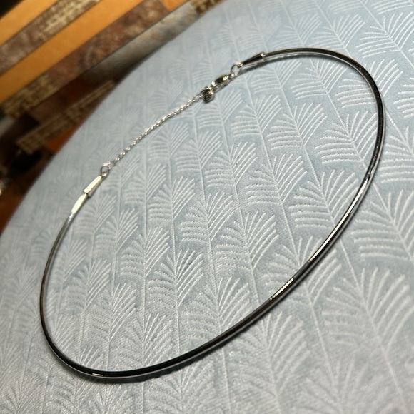 Solid circle silver necklace 1946 tag - Picture 6 of 11